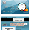 United Kingdom Yorkshire Bank mastercard, fully editable template in PSD format