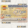 VIETNAM entry visa PSD template, fully editable
