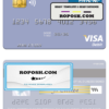 Vanuatu Asia Merchant Bank Limited visa debit card template in PSD format