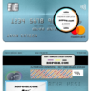 Venezuela BBVA bank mastercard, fully editable template in PSD format