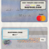 Vietnam BIDV mastercard credit card template in PSD format