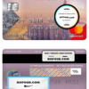 Vietnam Techcombank mastercard, fully editable template in PSD format
