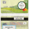 Vietnam Vietcombank mastercard, fully editable template in PSD format
