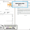 USA Mercedes-Benz invoice template in Word and PDF format, fully editable