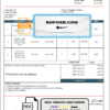 USA JD invoice template in Word and PDF format, fully editable