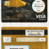 New Zealand Ami Insurance Limited bank visa signature card, fully editable template in PSD format