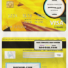 New Zealand ASB bank visa classic card, fully editable template in PSD format