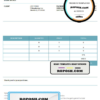 USA Craft Co. invoice template in Word and PDF format, fully editable