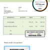 USA Gracious Green Corp invoice template in Word and PDF format, fully editable