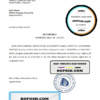 Uruguay Banco República bank reference letter template in Word and PDF format