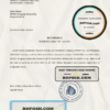 Uruguay Banco República bank reference letter template in Word and PDF format