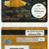 New Zealand Ami Insurance Limited bank mastercard, fully editable template in PSD format