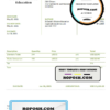 USA St David’s Modern Education invoice template in Word and PDF format, fully editable