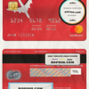 Norway bank Norwegian AS bank mastercard, fully editable template in PSD format