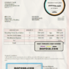USA Tony Enterprises invoice template in Word and PDF format, fully editable scan effect