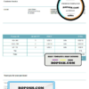USA TrackCart invoice template in Word and PDF format, fully editable