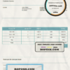 USA TrackCart invoice template in Word and PDF format, fully editable scan effect