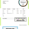 USA Urban Agriculture invoice template in Word and PDF format, fully editable