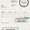 USA Valerie Inc. invoice template in Word and PDF format, fully editable scan effect