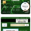 Philippines Land bank visa classic card, fully editable template in PSD format