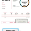 United Kingdom West Repair Inc invoice template in Word and PDF format, fully editable