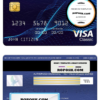 Nigeria Keystone bank visa classic card, fully editable template in PSD format