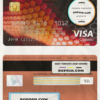 Nigeria GTBank visa classic card, fully editable template in PSD format