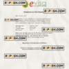 ZIMBABWE electronic travel visa PSD template, with fonts