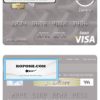 Zambia Absa Bank Zambia Plc visa debit card template in PSD format