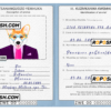 Zimbabwe dog (animal, pet) passport PSD template, completely editable