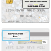 Zimbabwe Stanbic Bank visa debit card template in PSD format