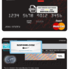 Belarus Alfa bank mastercard debit card template in PSD format, fully editable