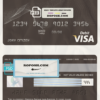 Andorra Andbank visa card debit card template in PSD format, fully editable