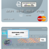Australia Aveo bank mastercard debit card template in PSD format, fully editable