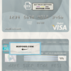 Australia Aveo bank visa card debit card template in PSD format, fully editable