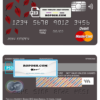 Angola Banco BIC bank mastercard debit card template in PSD format, fully editable