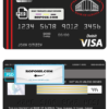 Albania Bank of Albania bank visa card debit card template in PSD format, fully editable