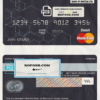 Bhutan Bank of Bhutan mastercard debit card template in PSD format, fully editable