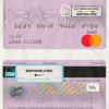 Brunei Bank Islam Brunei Darussalam bank mastercard debit card template in PSD format, fully editable