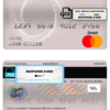 Cameroon UBA bank mastercard debit card template in PSD format, fully editable
