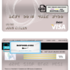 Cameroon UBA bank visa card debit card template in PSD format, fully editable