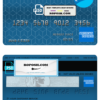 Canada American Express Air Miles credit card template in PSD format, fully editable