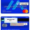 Canada BMO Bank of Montreal bank mastercard debit card template in PSD format, fully editable