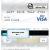Canada JP Morgan Chase bank visa card debit card template in PSD format, fully editable