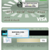 Canada TD bank visa debit card template in PSD format, fully editable