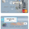 Bosnia and Herzegovina Central Bank mastercard debit card template in PSD format, fully editable