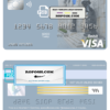 Bosnia and Herzegovina Central Bank visa card debit card template in PSD format, fully editable