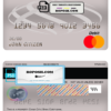 China Citic Bank Corp bank mastercard debit card template in PSD format, fully editable