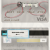 China Merchants bank visa card debit card template in PSD format, fully editable