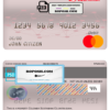 Colombia Scotiabank Colpatria bank mastercard debit card template in PSD format, fully editable